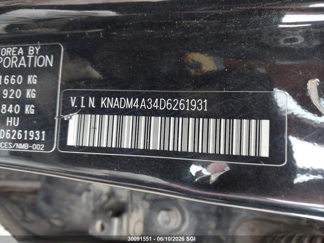 Aukcja sprzedaży 2013 Kia Rio Lx, vin: KNADM4A34D6261931, numer aukcji: 30091551