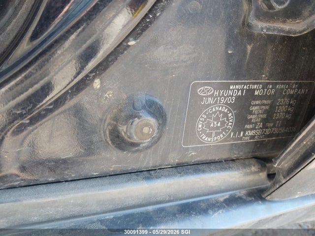 30091399 :رقم المزاد ، KM8SB73D73U564036 vin ، 2003 Hyundai Santa Fe مزاد بيع