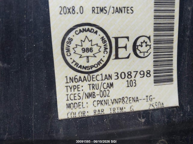 Продажа на аукционе авто 2010 Nissan Titan Xe/se/le/pro-4x, vin: 1N6AA0EC1AN308798, номер лота: 30091595