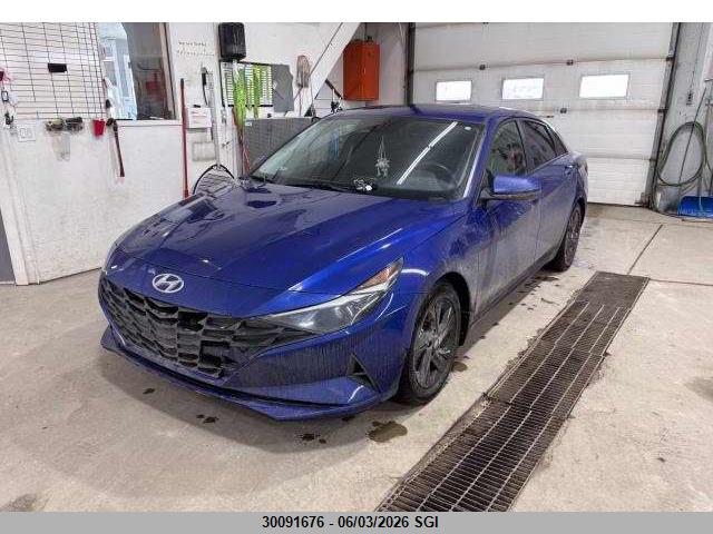 30091676 :رقم المزاد ، KMHLM4AG4NU215297 vin ، 2022 Hyundai Elantra Sel مزاد بيع
