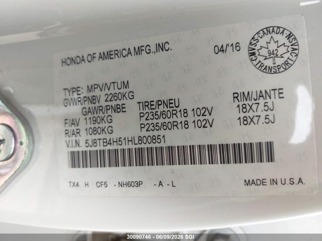 Acura Rdx Tech 2017 5J8TB4H51HL800851 Image 9