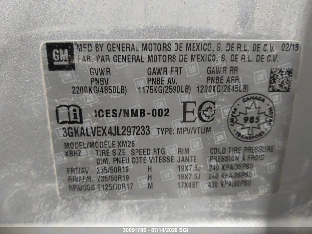 GMC Terrain Slt 2018 3GKALVEX4JL297233 Image 9