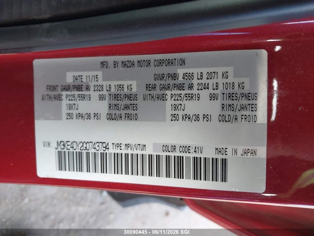 JM3KE4DY2G0743794 Mazda CX-5 GT