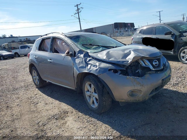 2009 Nissan Murano S/sl/le მანქანა იყიდება აუქციონზე, vin: JN8AZ18W29W210168, აუქციონის ნომერი: 30091417