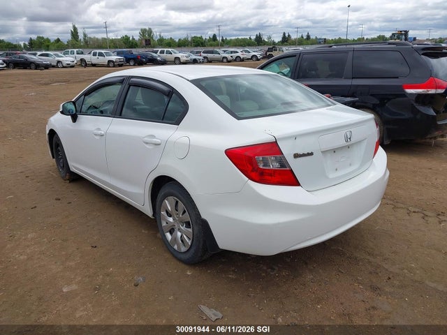 2012 Honda Civic Lx მანქანა იყიდება აუქციონზე, vin: 2HGFB2F41CH115623, აუქციონის ნომერი: 30091944