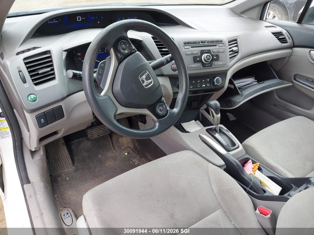 2012 Honda Civic Lx მანქანა იყიდება აუქციონზე, vin: 2HGFB2F41CH115623, აუქციონის ნომერი: 30091944