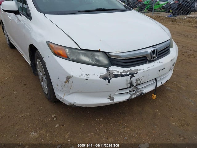 2012 Honda Civic Lx მანქანა იყიდება აუქციონზე, vin: 2HGFB2F41CH115623, აუქციონის ნომერი: 30091944