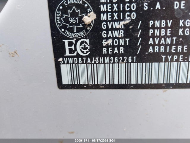 Volkswagen JETTA SE 2017 3VWDB7AJ3HM362261 Image 9