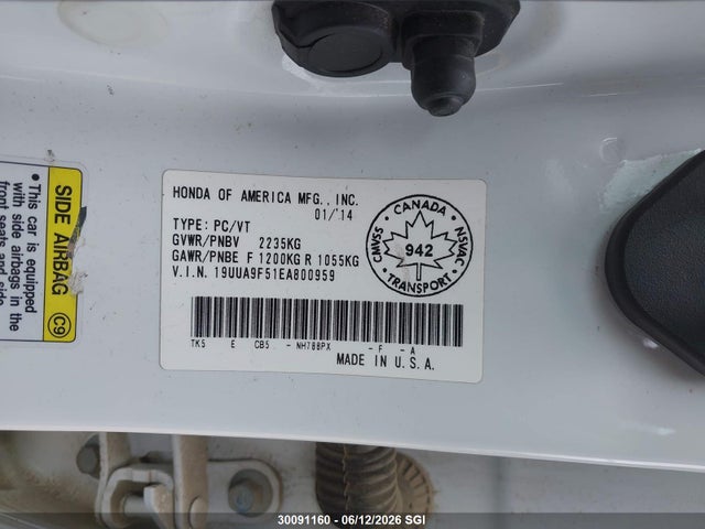 Acura TL TECH 2014 19UUA9F51EA800959 Image 9