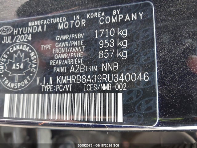 Hyundai Venue Se 2024 KMHRB8A39RU340046 Image 9