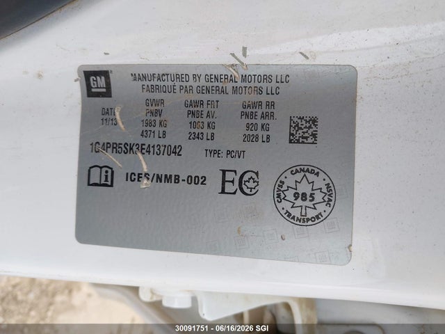 Buick Verano Convenience 2014 1G4PR5SK3E4137042 Image 9