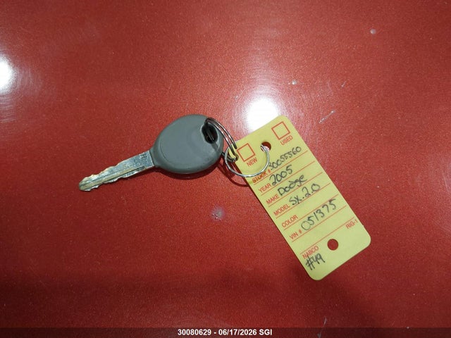 2005 Dodge Neon Sxt მანქანა იყიდება აუქციონზე, vin: 1B3ES56C35D222046, აუქციონის ნომერი: 30080629