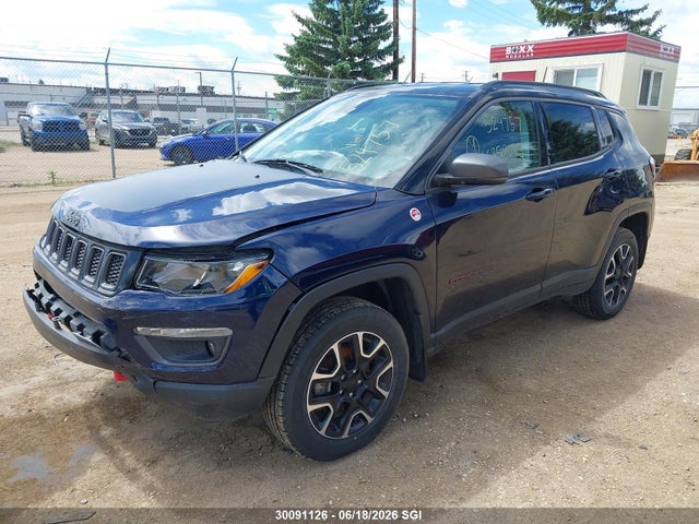 30091126 :رقم المزاد ، 3C4NJDDB3MT524757 vin ، 2021 Jeep Compass Trailhawk مزاد بيع
