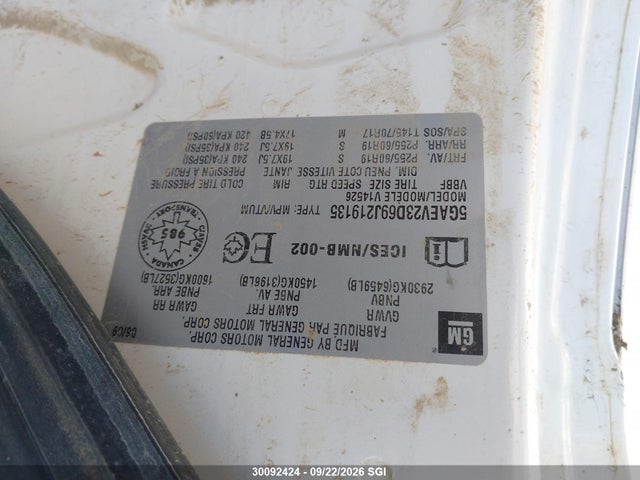 Aukcja sprzedaży 2009 Buick Enclave Cxl, vin: 5GAEV23D69J219135, numer aukcji: 30092424