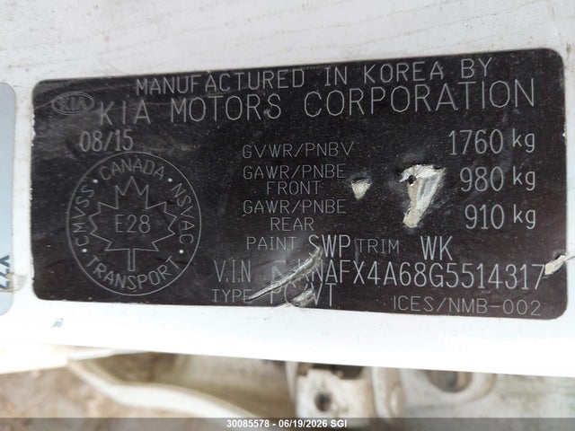 KIA FORTE LX 2016 KNAFX4A68G5514317 Image 9