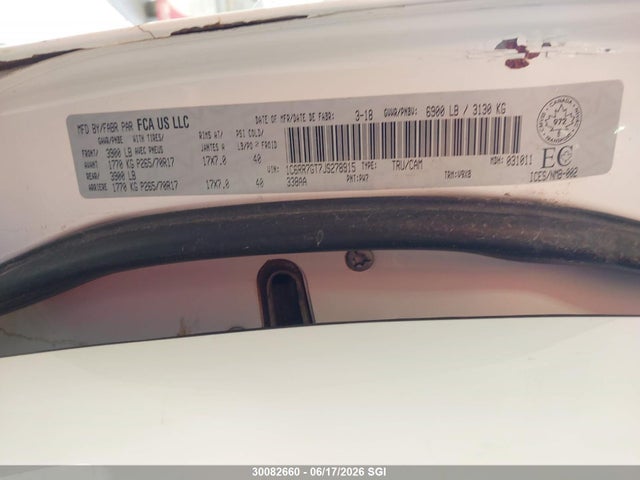 RAM 1500 Slt 2018 1C6RR7GT7JS278915 Image 9