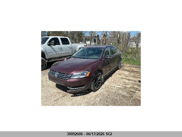 2013 Volkswagen Passat Se მანქანა იყიდება აუქციონზე, vin: 1VWBN7A31DC140636, აუქციონის ნომერი: 30092606