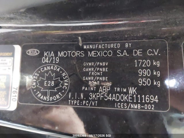 KIA FORTE EX 2019 3KPF54AD0KE111694 Image 9