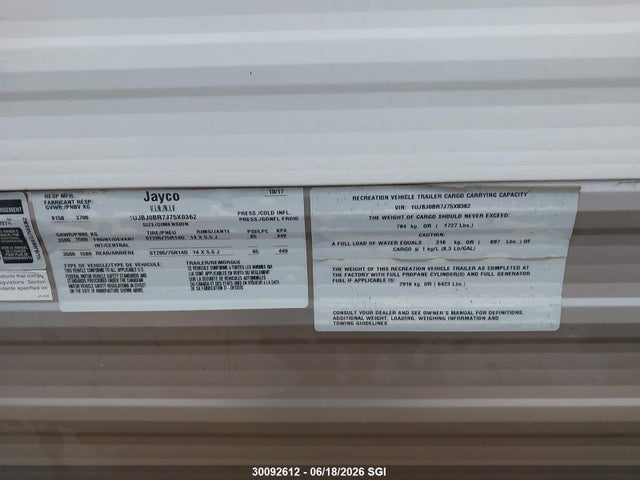 Jayco Jay Flight 2678bhsw 2018 1UJBJ0BR7J75X0362 Image 9