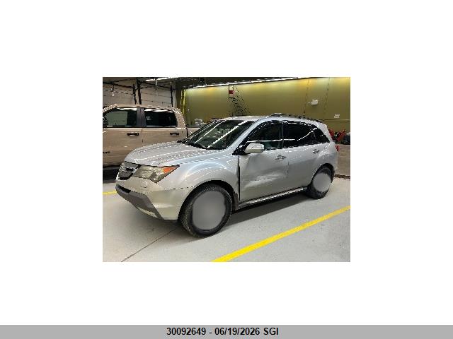 30092649 :رقم المزاد ، 2HNYD28297H003181 vin ، 2007 Acura Mdx مزاد بيع