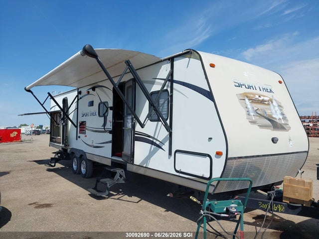 2015 Kz Sporttrek Travel Trailer მანქანა იყიდება აუქციონზე, vin: 4EZT13222F8042107, აუქციონის ნომერი: 30092690