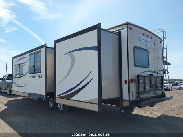 2015 Kz Sporttrek Travel Trailer მანქანა იყიდება აუქციონზე, vin: 4EZT13222F8042107, აუქციონის ნომერი: 30092690