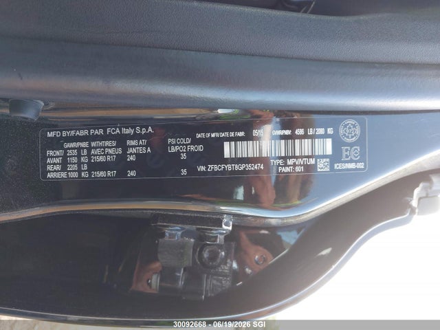 Fiat 500x Easy 2016 ZFBCFYBT8GP352474 Image 9