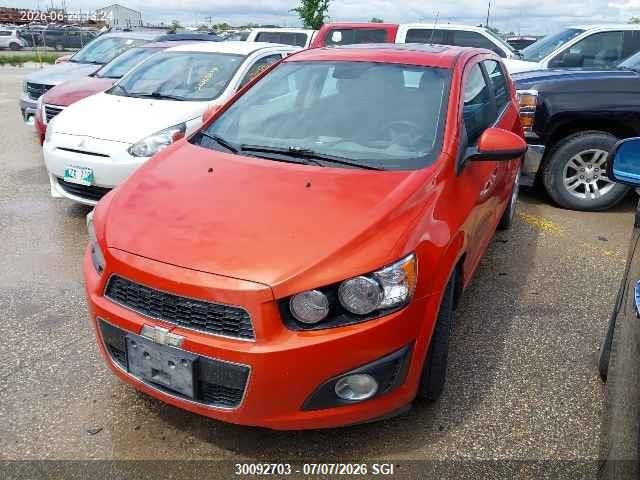 Продажа на аукционе авто 2012 Chevrolet Sonic Lt, vin: 1G1JD6EH4C4194855, номер лота: 30092703