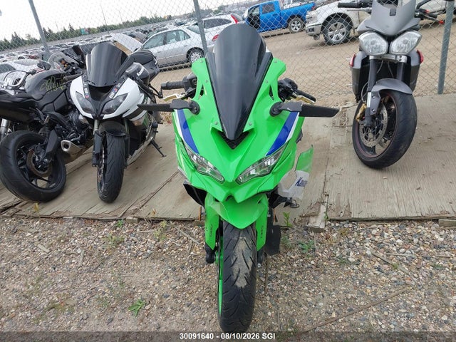 30091640 :رقم المزاد ، ML5ZXCS11RDA27026 vin ، 2024 Kawasaki Zx400 S مزاد بيع