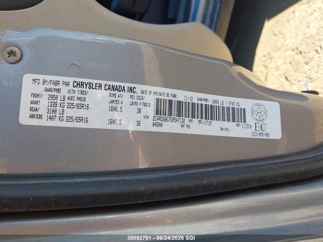 Продаж на аукціоні авто 2013 Dodge Grand Caravan Se, vin: 2C4RDGBG7DR547132, номер лоту: 30092761