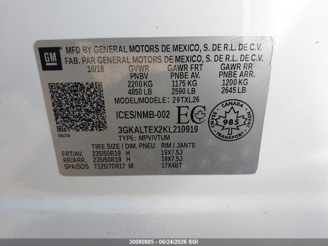 GMC Terrain 2019 3GKALTEX2KL210919 Image 9