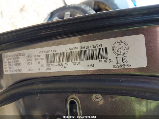 1C6RR7SM1GS420149 RAM 1500 St