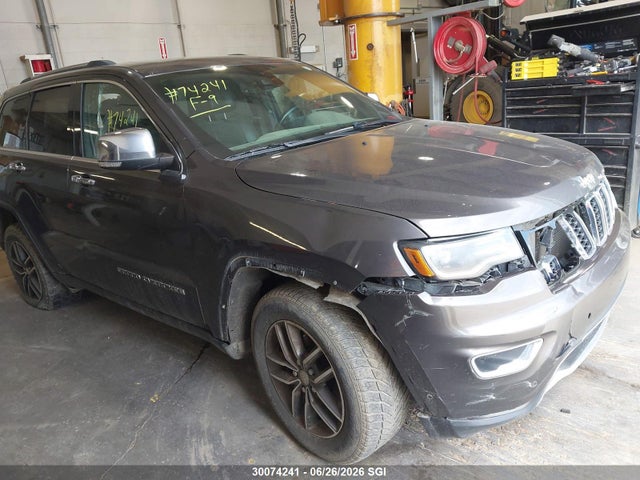 2018 Jeep Grand Cherokee Limited მანქანა იყიდება აუქციონზე, vin: 1C4RJFBG9JC399783, აუქციონის ნომერი: 30074241