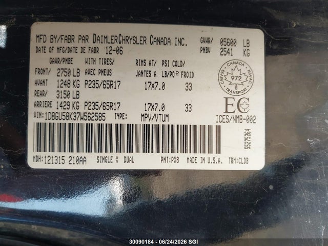 Продаж на аукціоні авто 2007 Dodge Nitro Slt, vin: 1D8GU58K37W562585, номер лоту: 30090184