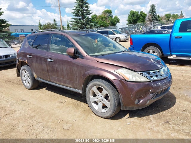 2003 Nissan Murano Sl/se მანქანა იყიდება აუქციონზე, vin: JN8AZ08W93W228376, აუქციონის ნომერი: 30092193