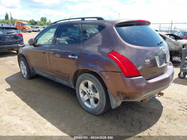 Продажа на аукционе авто 2003 Nissan Murano Sl/se, vin: JN8AZ08W93W228376, номер лота: 30092193