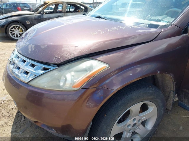 Продажа на аукционе авто 2003 Nissan Murano Sl/se, vin: JN8AZ08W93W228376, номер лота: 30092193