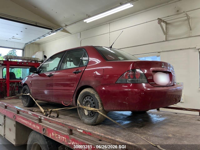 Aukcja sprzedaży 2006 Mitsubishi Lancer Es/se, vin: JA3AJ26E76U608534, numer aukcji: 30093285