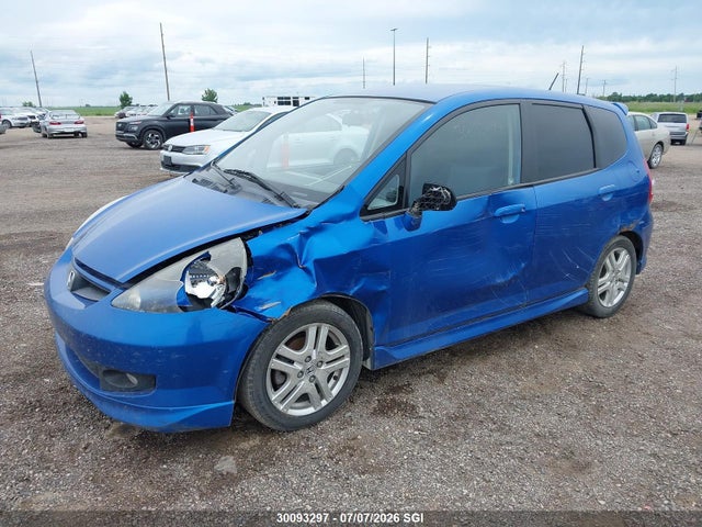2007 Honda Fit S მანქანა იყიდება აუქციონზე, vin: JHMGD38637S812578, აუქციონის ნომერი: 30093297