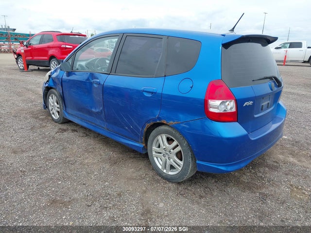 2007 Honda Fit S მანქანა იყიდება აუქციონზე, vin: JHMGD38637S812578, აუქციონის ნომერი: 30093297