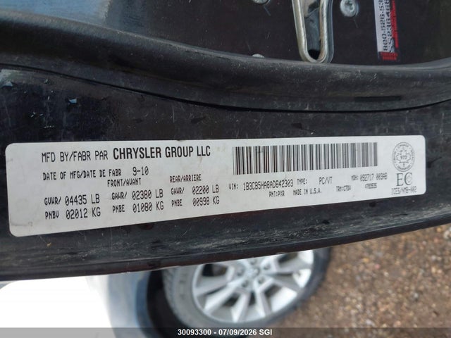 Aukcja sprzedaży 2010 Dodge Caliber Heat, vin: 1B3CB5HA8AD642303, numer aukcji: 30093300