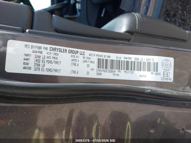 1C4RJFAG3FC636034 Jeep Grand Cherokee Laredo