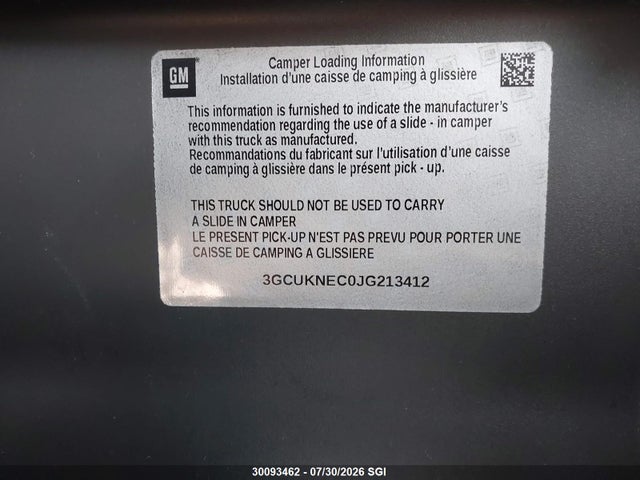3GCUKNEC0JG213412 Chevrolet Silverado K1500/k1500 Ls