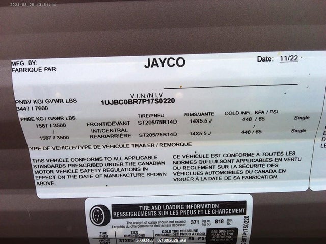 Jayco Jay Flight 28bhs 2023 1UJBC0BR7P17S0220 Image 14