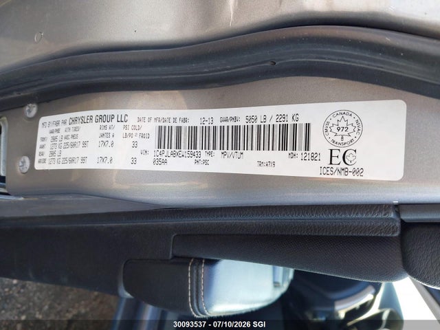 1C4PJLABXEW159433 Jeep Cherokee Sport
