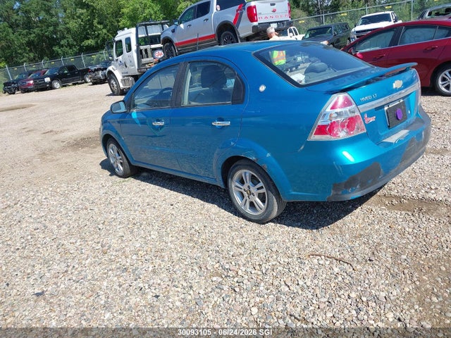 Aukcja sprzedaży 2009 Chevrolet Aveo Lt, vin: KL1TX55E09B311396, numer aukcji: 30093105