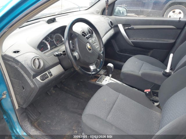 Aukcja sprzedaży 2009 Chevrolet Aveo Lt, vin: KL1TX55E09B311396, numer aukcji: 30093105