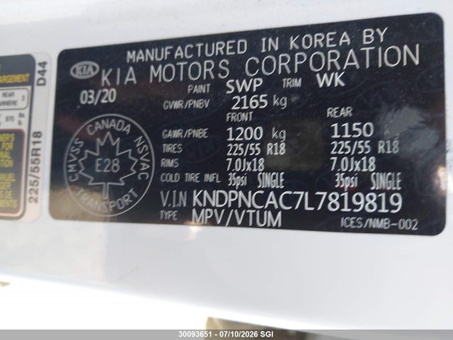 KIA Sportage Ex 2020 KNDPNCAC7L7819819 Image 9