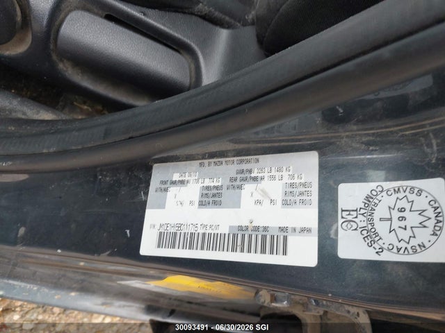 30093491 :رقم المزاد ، JM1DE1HY5B0111715 vin ، 2011 Mazda Mazda2 مزاد بيع