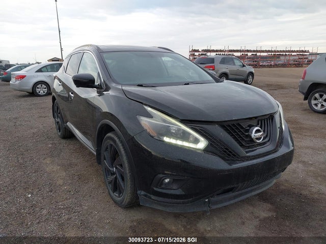 2018 Nissan Murano S/sl/sv/platinum მანქანა იყიდება აუქციონზე, vin: 5N1AZ2MH1JN101800, აუქციონის ნომერი: 30093723